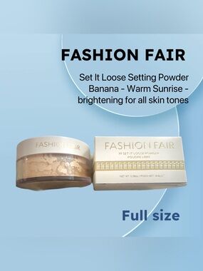 🇺🇸🆕📦NIB FASHION FAIR |FULL| Matte & Blurring Set It Loose Setting Powder BANANA